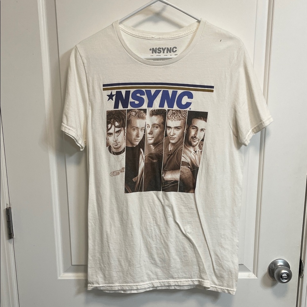 Urban Outfitters Cream NSYNC Graphic Tee